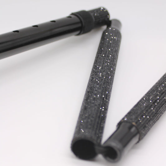 Black bling walking cane pic 2