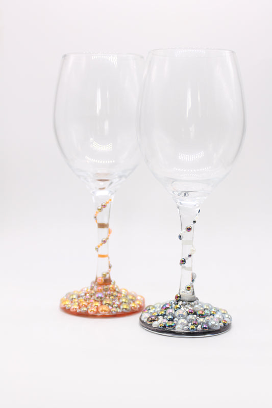 Mixed PearlDazzle Pair Wine Glass